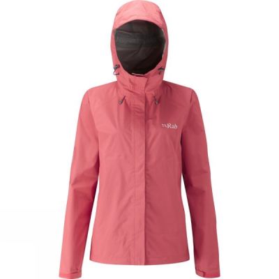 Chaquetas Rab Downpour Mujer Rosas - Chile GYH798316